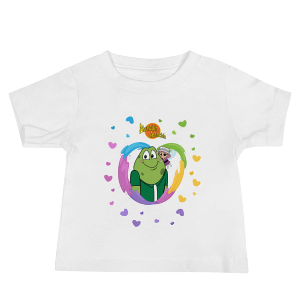 Camiseta de manga corta para bebé (Sapo Hug)
