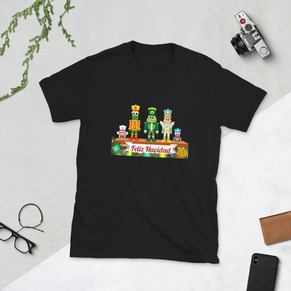 Camiseta de manga corta Unisex Cascanueces Navidad