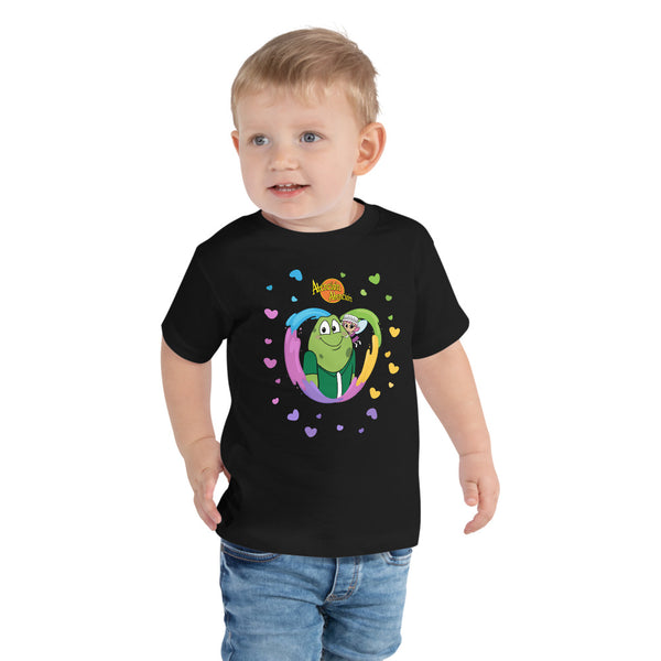 Camiseta de manga corta para niño unisex (Sapo Hug)