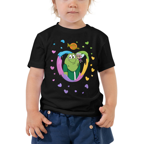 Camiseta de manga corta para niño unisex (Sapo Hug)