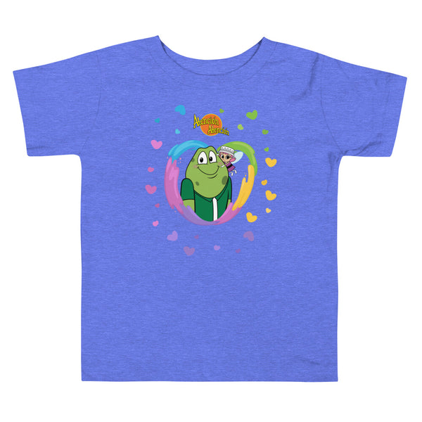 Camiseta de manga corta para niño unisex (Sapo Hug)