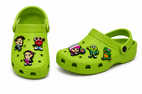 Charms Oficiales de Atención Atención para Zapatos Tipo Crocs – Set de 6