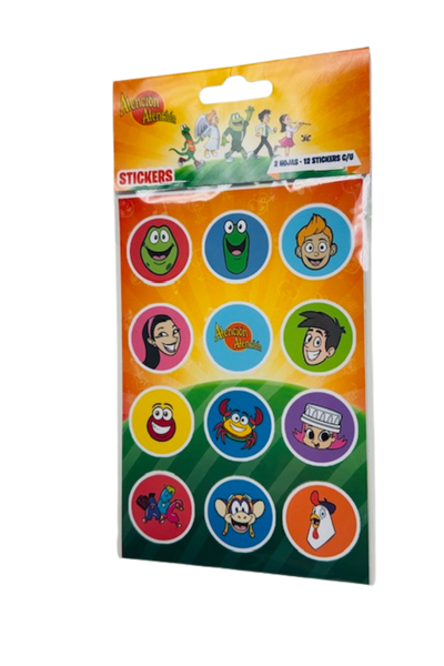Stickers Oficiales de Atención Atención - Pack de 24 Pegatinas