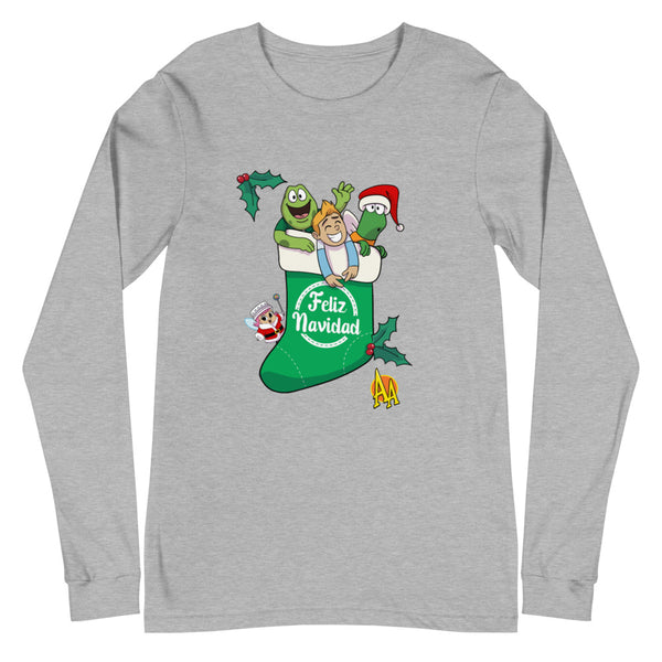 Camiseta manga larga Unisex Bota de Navidad