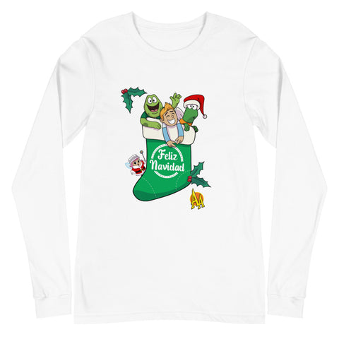 Camiseta manga larga Unisex Bota de Navidad