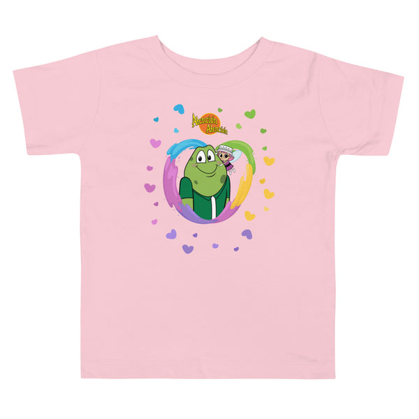 Camiseta de manga corta para niño unisex (Sapo Hug)