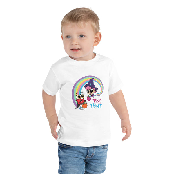 Camiseta para niño o niña Trick or Treat Pulga y Tapita